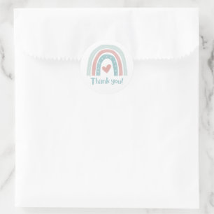 Adesivo Pastel Bohemian Rainbow Obrigado
