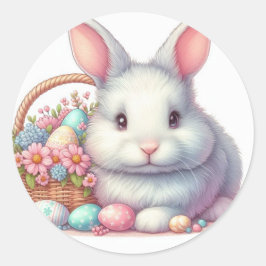 Adesivo Pastel Coelho da Páscoa bonito