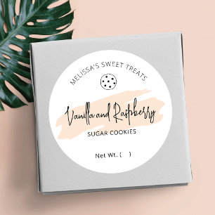 Adesivo Pastel Cream Aquarela Cookery Flavor