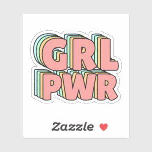 Adesivo Pastel de GRL PWR