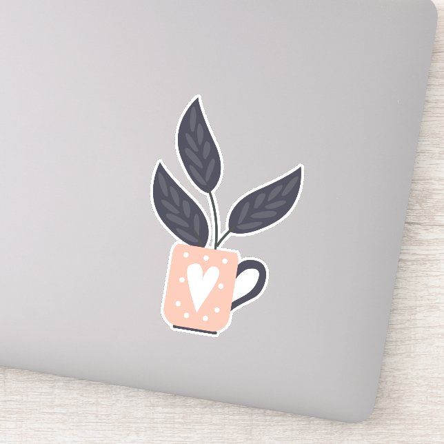 Adesivo Pastel de plantas modernas simples (Detalhe)