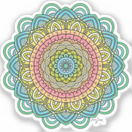 Adesivo Pastel Defleur Mandala