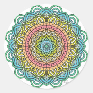 Adesivo Pastel Defleur Mandala