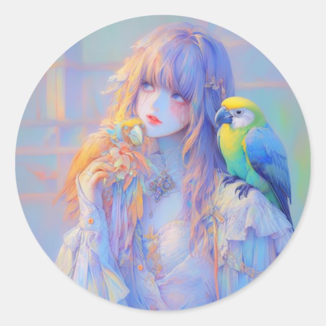 Adesivo Pastel Dreamy Pet Parrot (Frente)