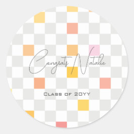 Adesivo Pastel e Cinzas verificam Festa de formatura estét