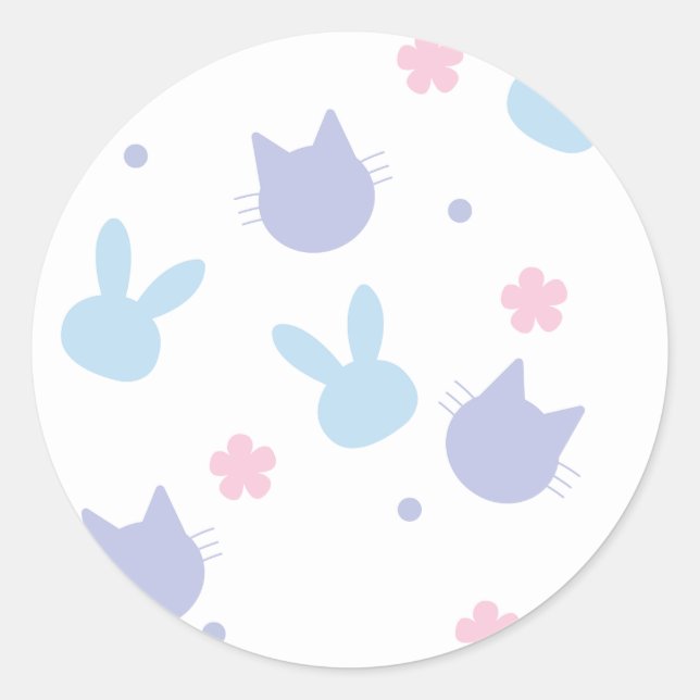 Adesivo Pastel Easter Spring Pattern (Frente)