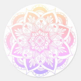 Adesivo Pastel Gradient Flower Mandala Sticker