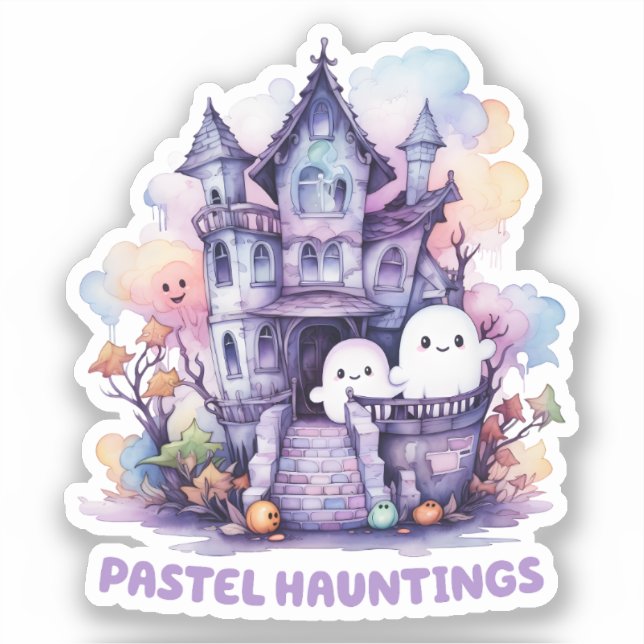 Adesivo Pastel Haunings (Frente)
