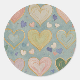 Adesivo Pastel Heart Tapeçaria