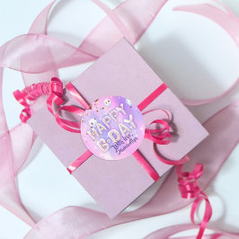 Adesivo Pastel Modern Glam Trendy Balões Feliz Aniversário