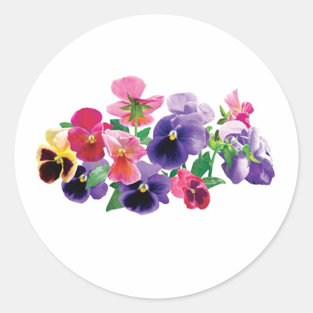 Adesivo Pastel Pansies (Frente)