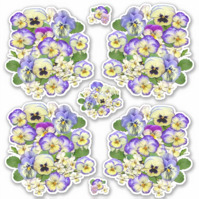 Adesivo Pastel Pansies Vinyl (Frente)