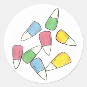 Adesivo Pastel Páscoa Candy Corn Candies