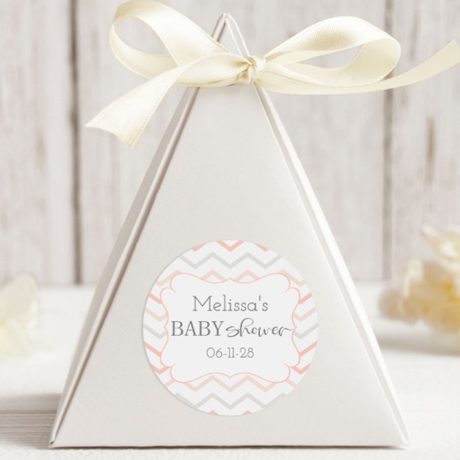 Adesivo Pastel Peach e Cinza Zag (Criador carregado)