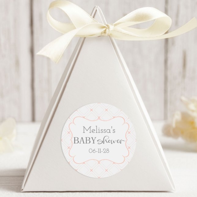 Adesivo Pastel Peach e Creme Geométrico (Criador carregado)