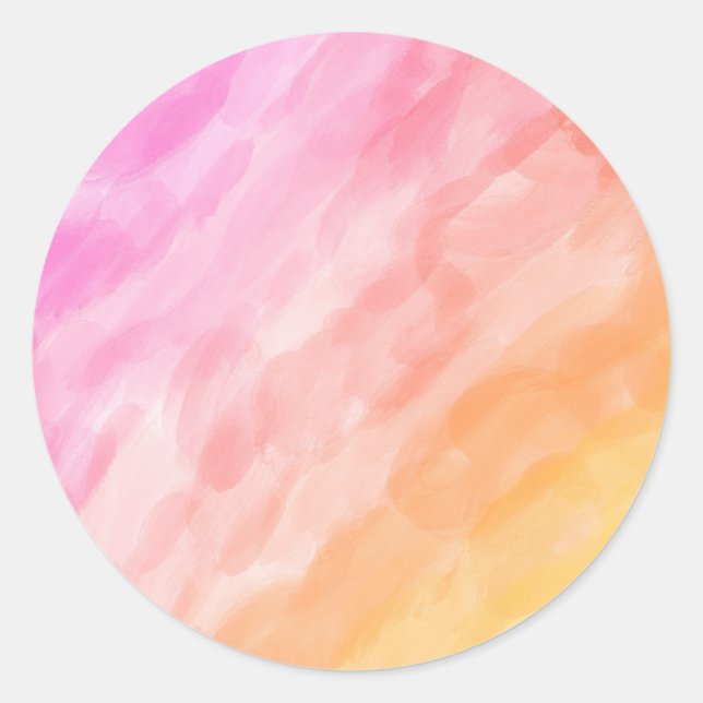 Adesivo Pastel pintado com aquarela (Frente)