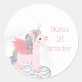 Adesivo Pastel Rainbow Unicorn Stickers