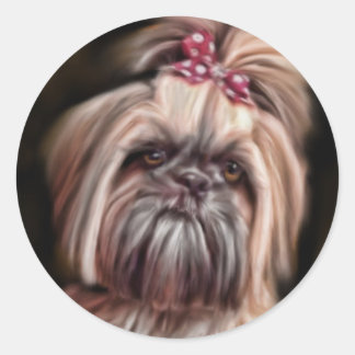 Adesivo Pastel Shih Tzu