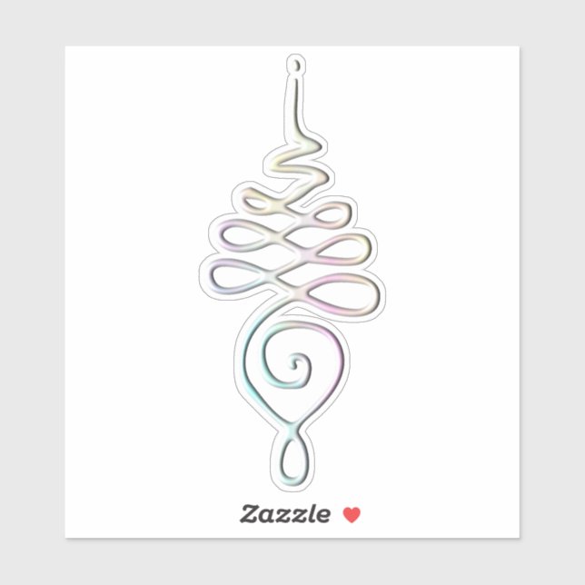 Adesivo Pastel Unalome  (Folha)