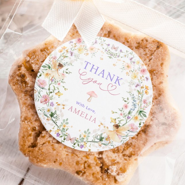 Adesivo Pastel Wildflower Fairy First Party (Criador carregado)