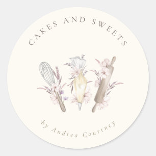 Adesivo Pastelaria Pastelaria Chef Bajulação Utensílios