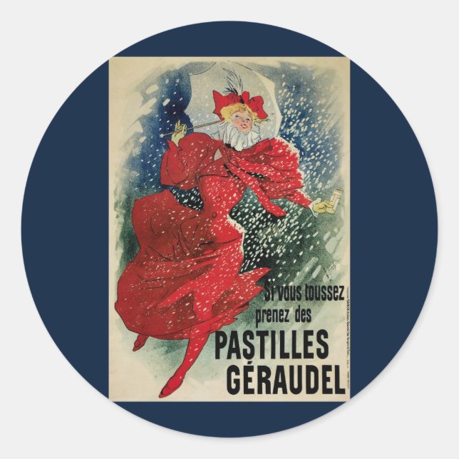 Adesivo Pastilhas Antigas Geraudel Art Nouveau (Frente)