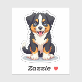 Adesivo Pastor australiano fofinho, Whimsy 3D, pequeno