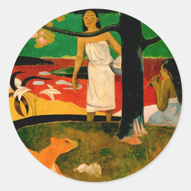 Adesivo ‪ Pastorales Tahitiennes ‬ por Paul Gauguin (Frente)