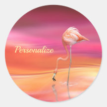 Pastos Surreais Elegantes de Flamingo Rosa Persona
