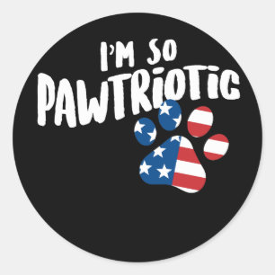 Adesivo Pata americana do filhote de cachorro eu sou assim
