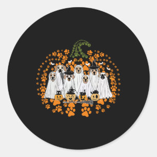 Adesivo Pata-Cão Imprimir Pumpkin outono Cair Cachorro Fan