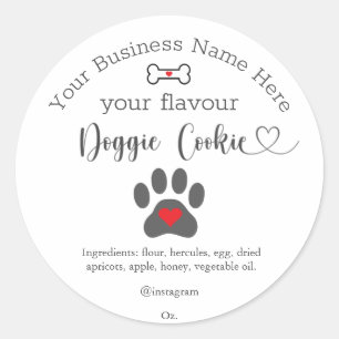 Adesivo Pata de cachorro biscoito personalizado para cacho