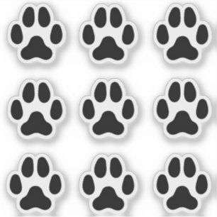 Adesivo Pata de Cachorro Pequeno Imprime Rastreios de Anim