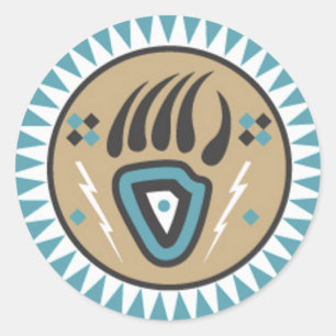 Adesivo Pata de urso do nativo americano