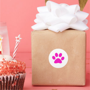 Adesivo Pata Rosa Imprime Branca de Feriado Colorido Bonit