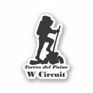 Adesivo Patagônia - Torres del Paine - W Circuito - Camin