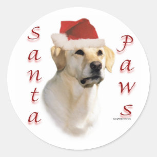 Adesivo Patas (amarelas) do papai noel de labrador