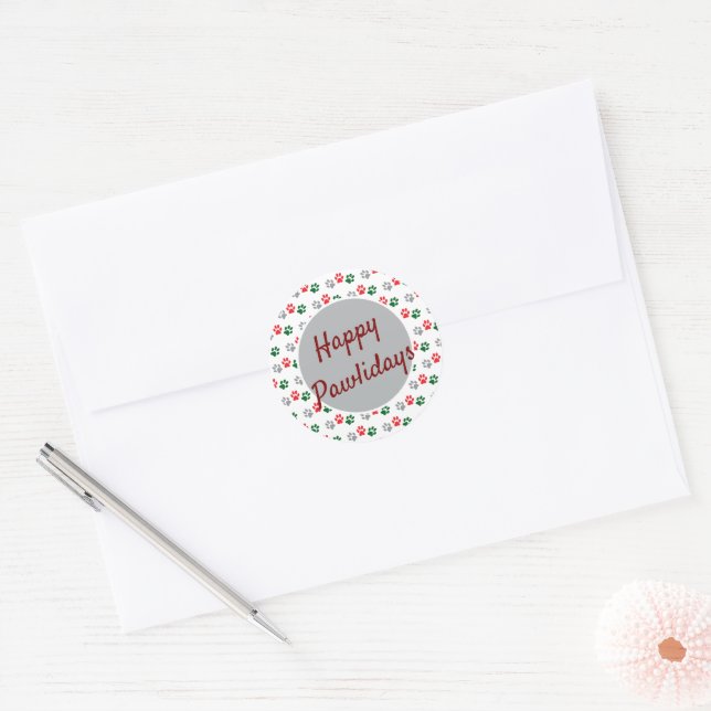 Adesivo Patas de Natal (Envelope)