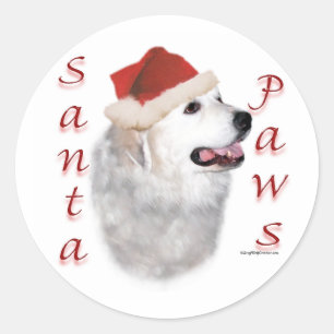 Adesivo Patas do papai noel de grandes Pyrenees