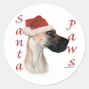Adesivo Patas do papai noel de great dane (jovem corça)