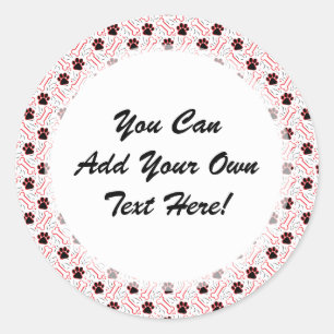 Adesivo Patas e design engraçado dos ossos para amantes d