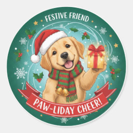 Adesivo Patas Festivas & Alegria de Fim de Ano