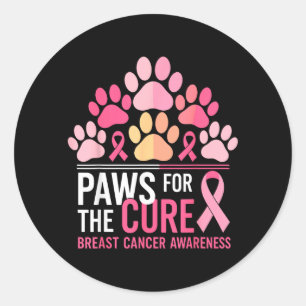 Adesivo Patas Para a Cura Conscientização do Câncer de Mam