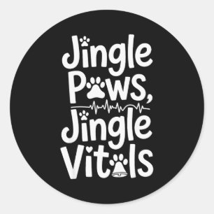 Adesivo Patas Tilintam Tilintam Vitals Enfermeira Veteriná