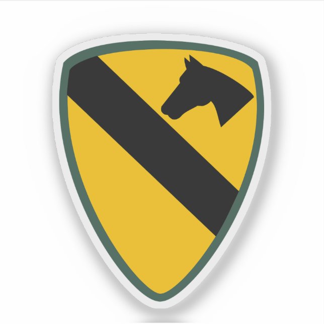 Adesivo Patch da Divisão de Cavalaria de 1rua (Frente)