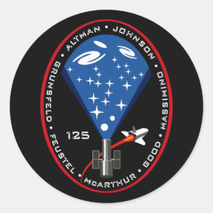 Adesivo Patch de missão STS 125