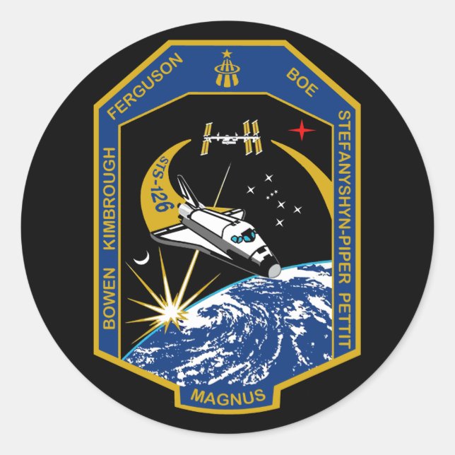 Adesivo Patch de missão STS 126 (Frente)