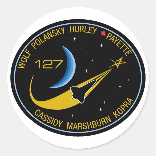 Adesivo Patch de missão STS-127 (Frente)