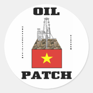 Adesivo Patch de óleo do Vietnã,decal de campo de petróleo