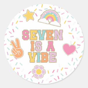 Adesivo Patch Preppy Seven é um Aniversário Vibe
